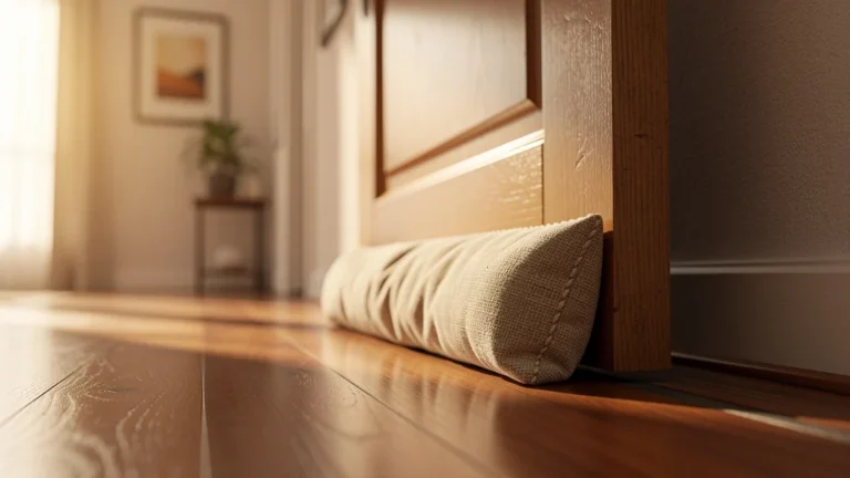 Cale de porte anti-courant d'air améliorant le confort et la chaleur du couloir intérieur